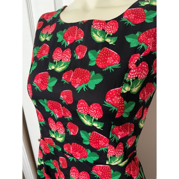 Strawberry 🍓 dress fit and flare small - Picture 4 of 6